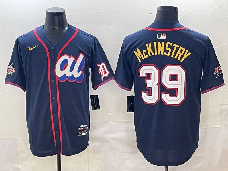 Men 2025 Detroit Tigers #39 Mckinstry Drak Blue All star Nike MLB Jersey style 01->detroit tigers->MLB Jersey